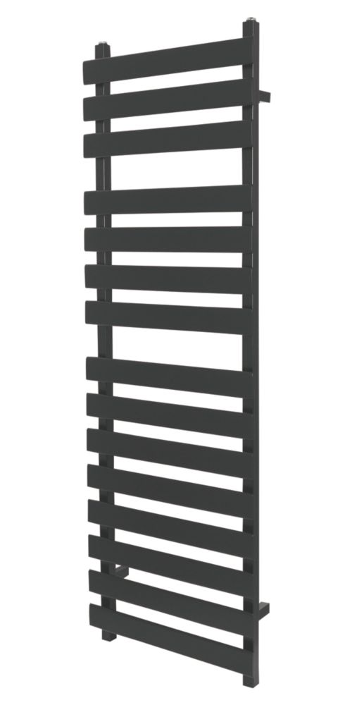 Image of Towelrads Perlo Flat-Fronted Designer Towel Radiator 1500mm x 500mm Black 2238BTU 