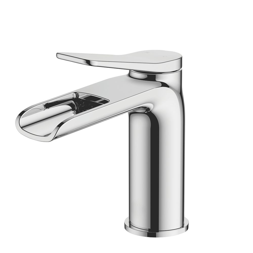 Image of Pennard Basin Mono Mixer Tap with Clicker Waste Chrome 