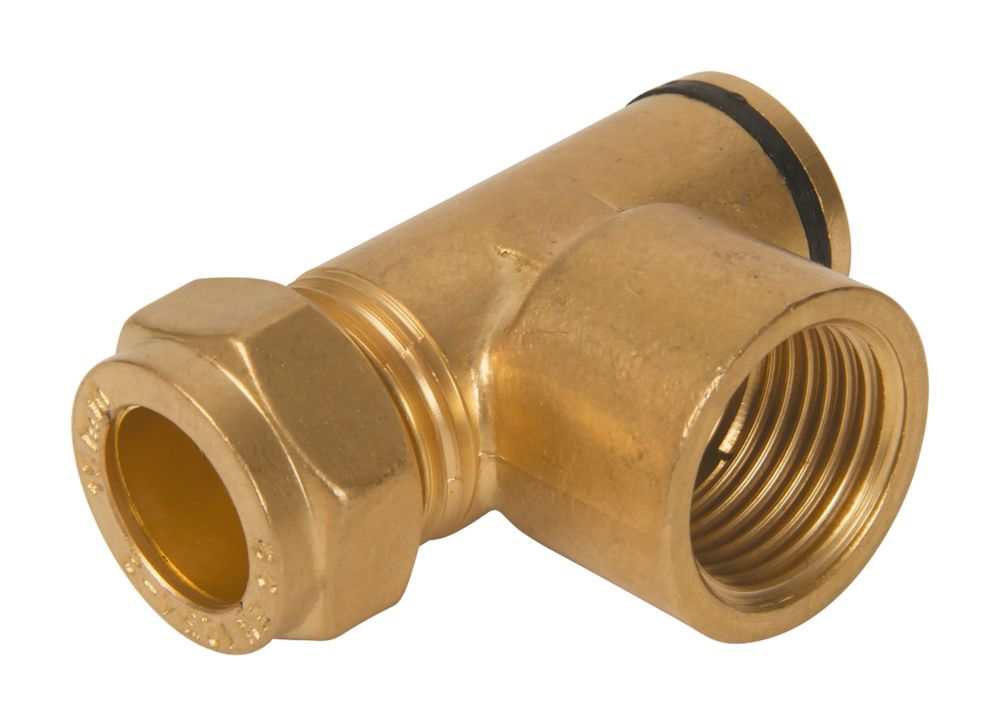 Image of Brass Gas Hob Restrictor Elbow 15mm x 56mm 