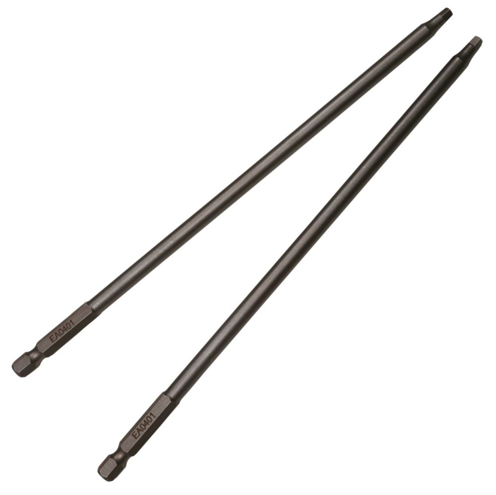 Image of Senco DS722 1/4" 200mm Hex Shank SQ2 Screwdriver Bits 2 Pack 