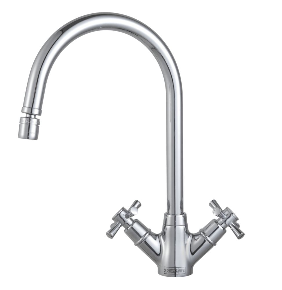 Image of Franke Rotaflow Sink-Mounted Mono Mixer Kitchen Tap Chrome 