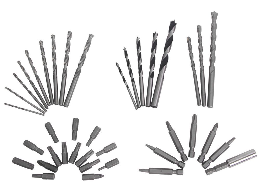 Image of Straight & Hex Shank Mixed Bit Set 40 Pcs 