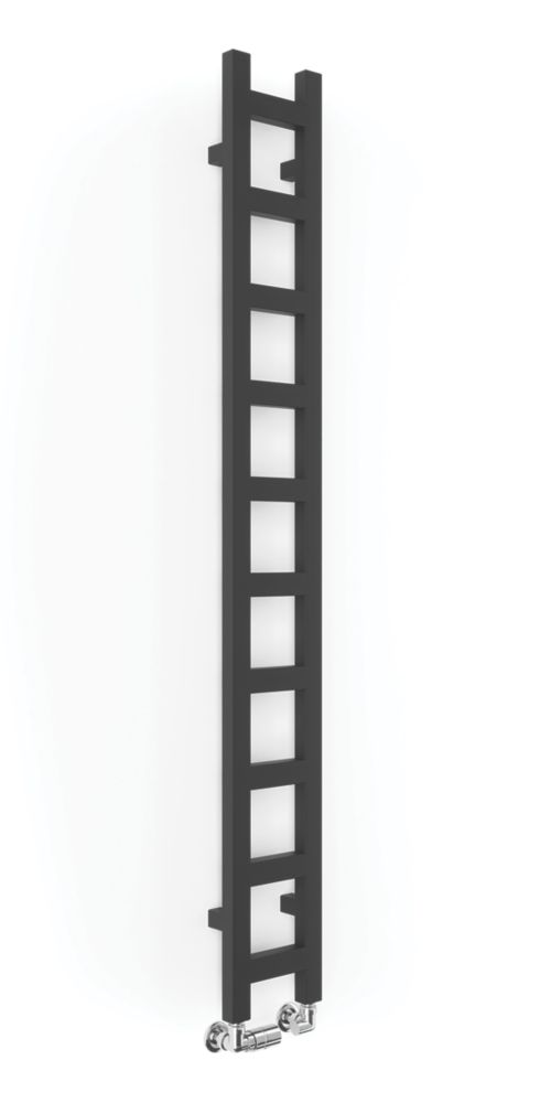 Image of Terma Easy Heated Towel Rail 1600m x 200mm Black 1071BTU 