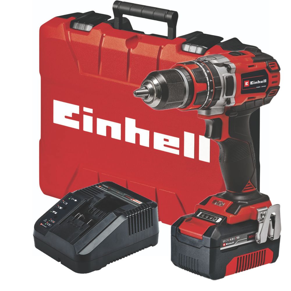 Image of Einhell TE-CD 18/50 Li-i BL 18V 1 x 4.0Ah Li-Ion Power X-Change Brushless Cordless Impact Drill 