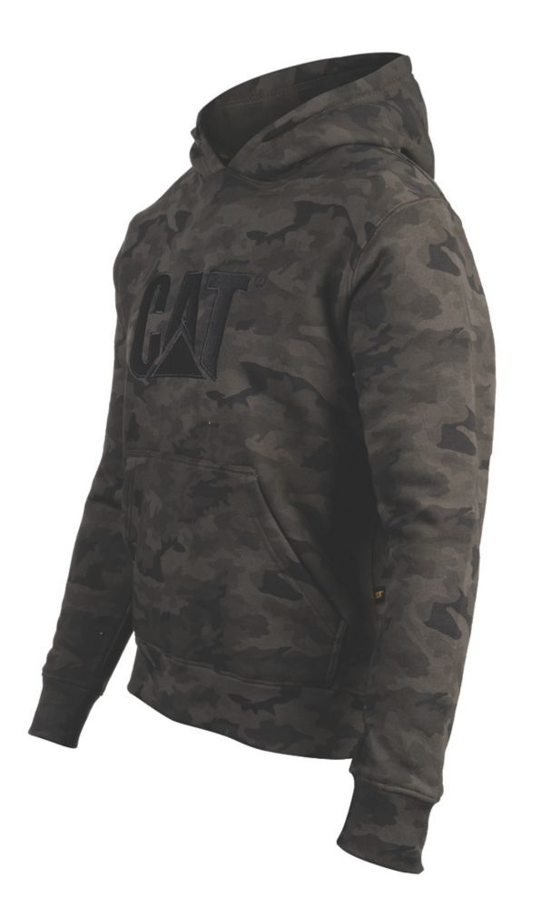 Image of CAT Trademark Hooded Sweatshirt Night Camo XXXX Large 58-60" Chest 