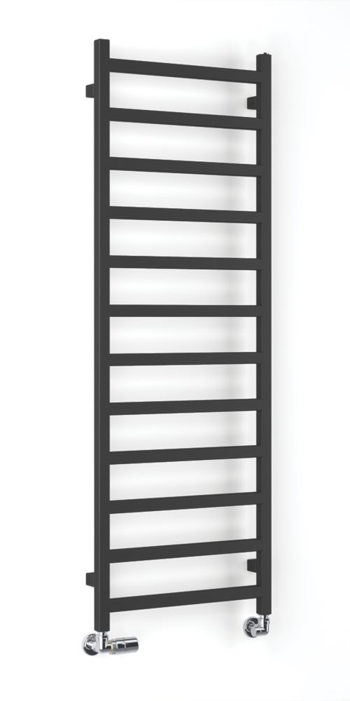 Image of Terma Simple Towel Rail 1440mm x 500mm Black 1805BTU 