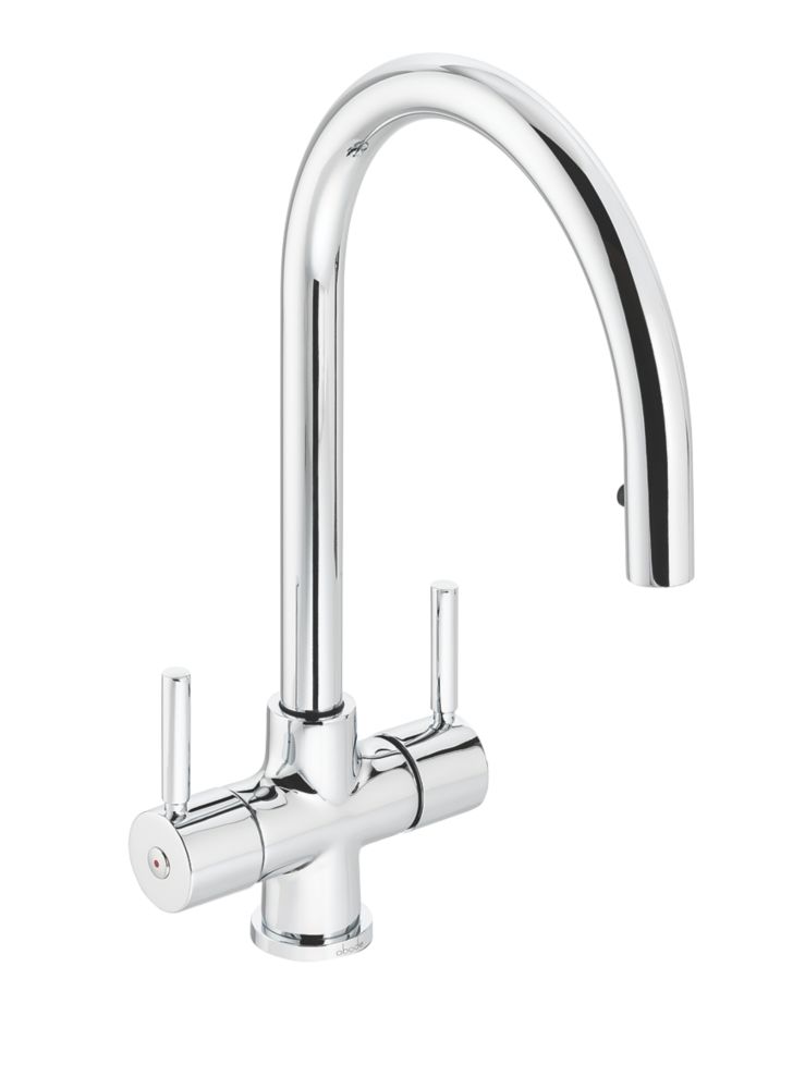 Image of Abode Zest Pull-Out Mono Mixer Kitchen Tap Chrome 