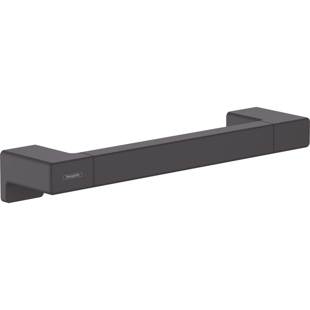 Image of Hansgrohe Straight Household Grab Rail Matt Black 348mm 