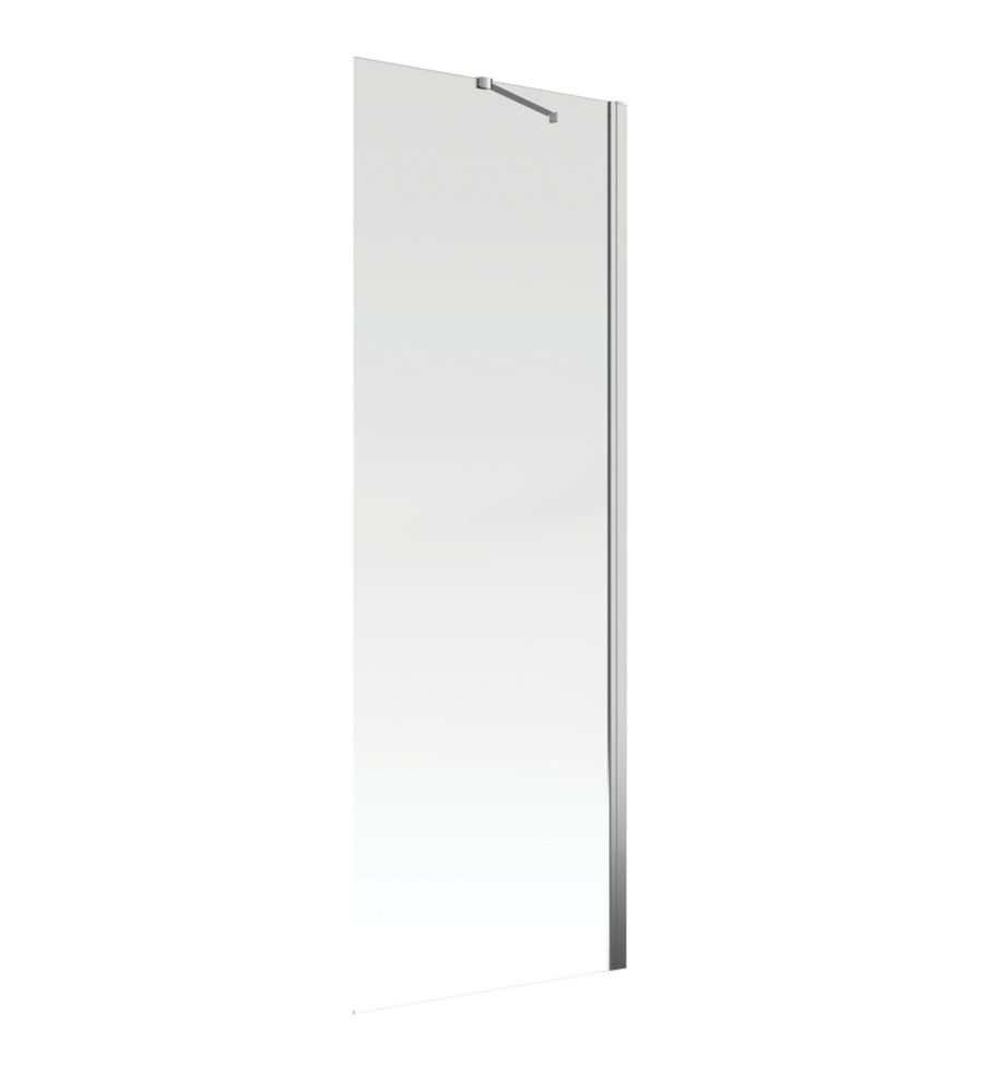 Image of Aqualux Aquarius 6 Frameless Side Panel for Hinged Door Chrome 760mm 