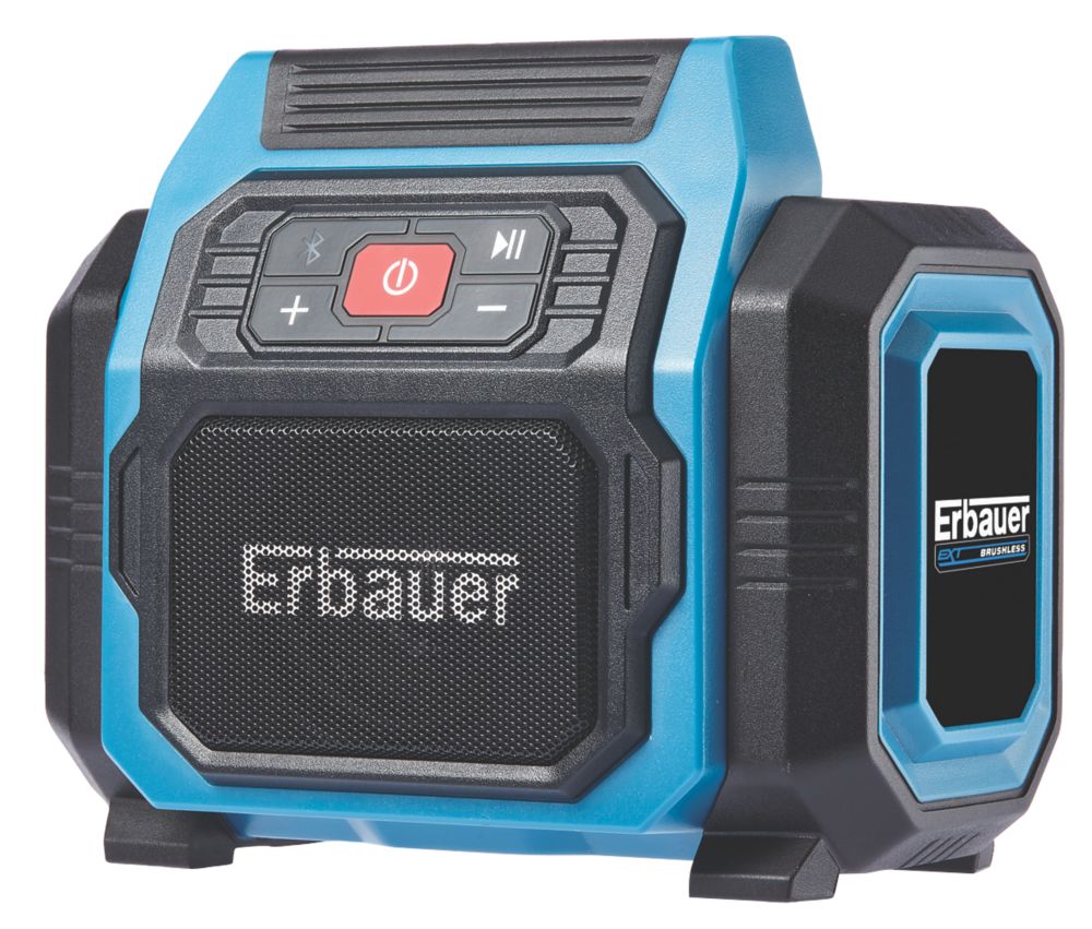 Image of Erbauer ESP18-Li 18V Li-Ion EXT Cordless Bluetooth Speaker - Bare 
