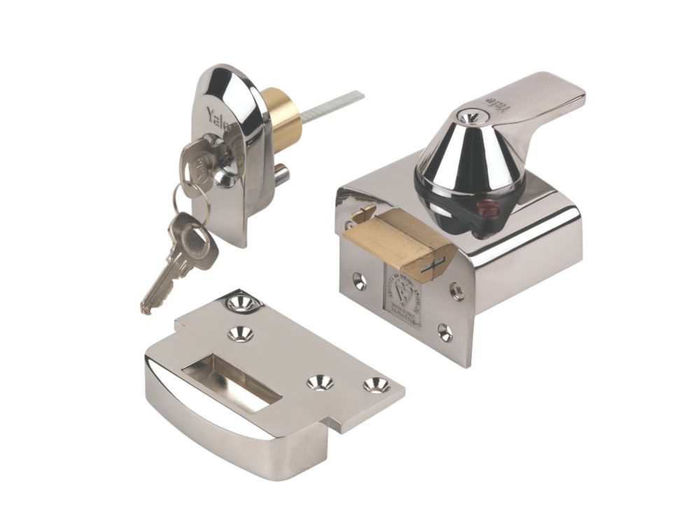 Image of Yale BS Night Latch Polished Chrome 40mm 