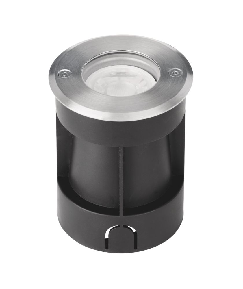 Image of Aurora G-Lite 125mm Outdoor Recessed Ground Light Black / Stainless Steel 