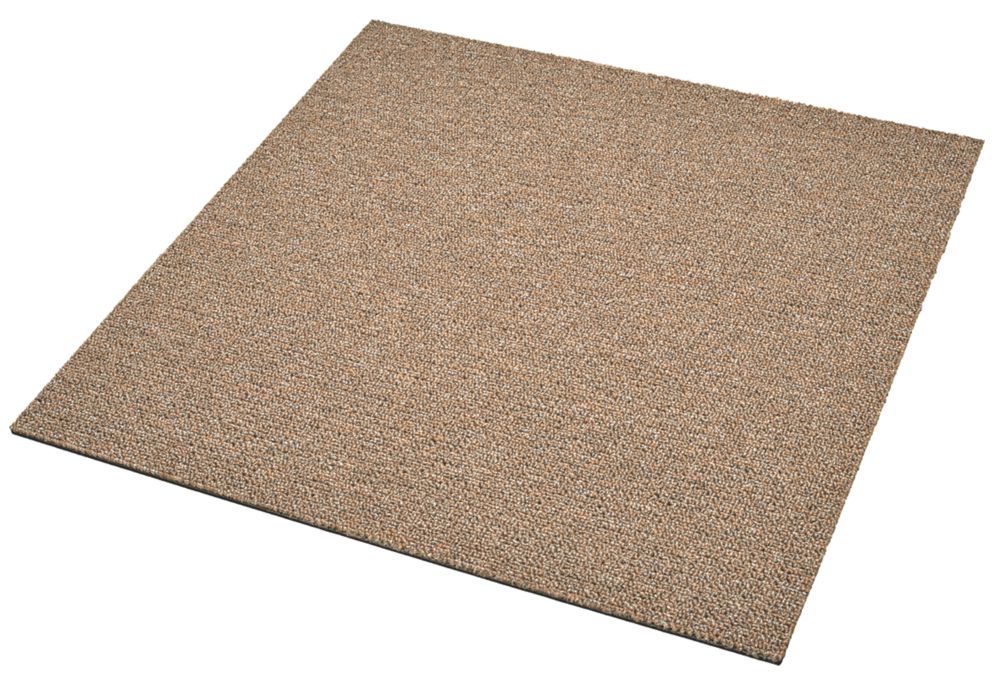 Image of Contract Beeswax Brown Carpet Tiles 500 x 500mm 20 Pack 