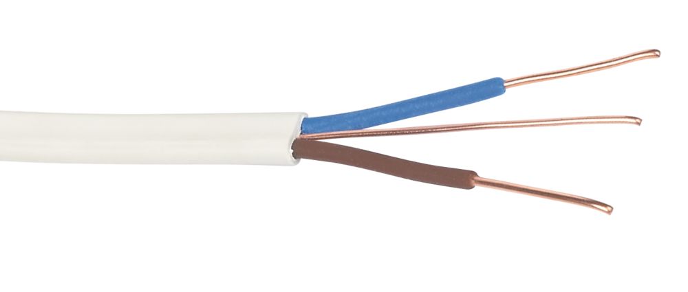 Image of Prysmian 6242BH White 1.5mmÂ² LSZH Twin & Earth Cable 100m Drum 