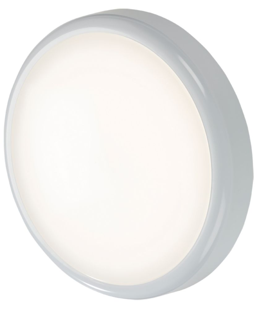 Image of Knightsbridge BT Indoor & Outdoor Maintained or Non-Maintained Switchable Emergency Round LED Bulkhead White 14W 1130 - 1260lm 