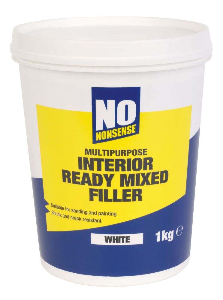 Image of No Nonsense Interior Ready-Mixed Filler White / Off-White 1kg 