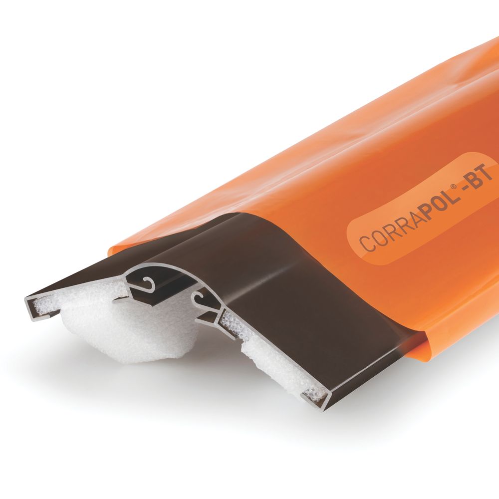 Image of Corrapol-BT Brown 3mm Super Ridge Bar 3000mm x 148mm 