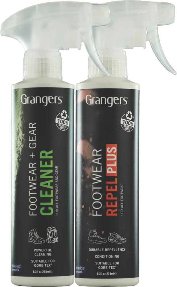 Image of Grangers Gear Cleaner & Footwear Repel Plus Twin Pack 2 x 275ml 