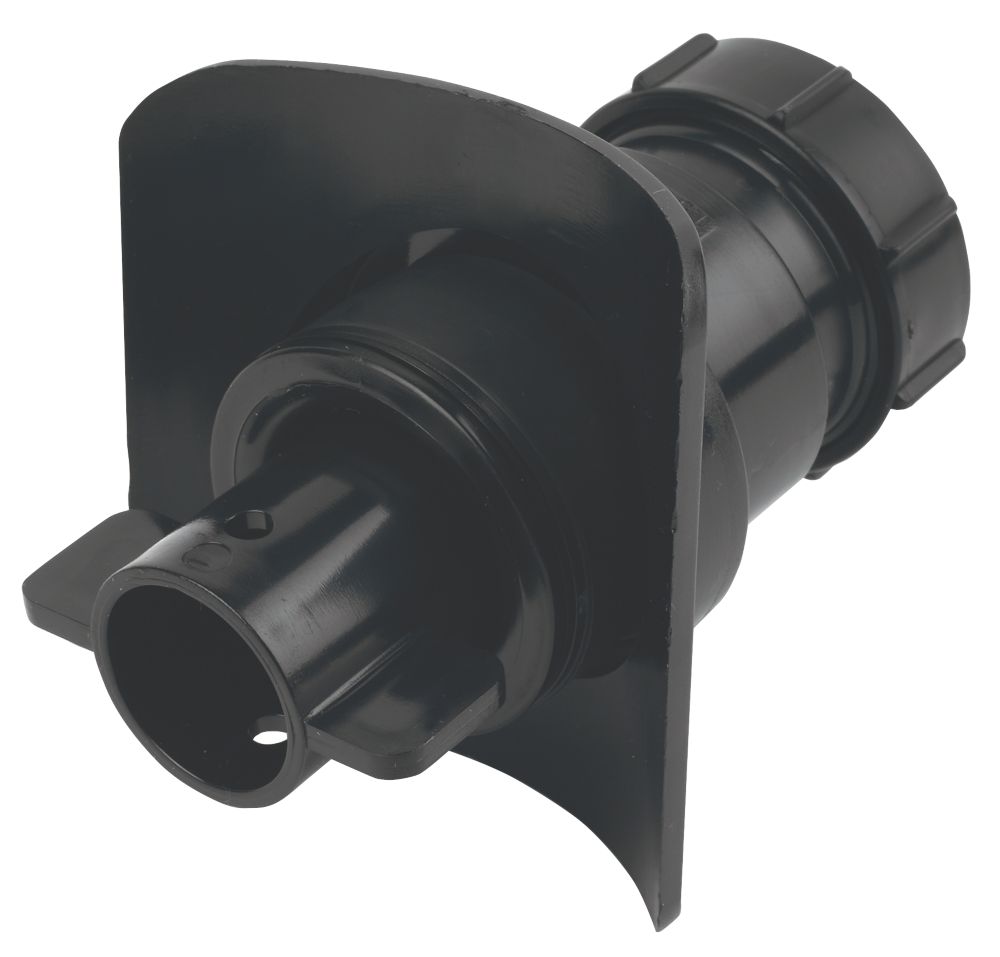 Image of McAlpine Mechanical Pipe Boss Connector Black 40mm 