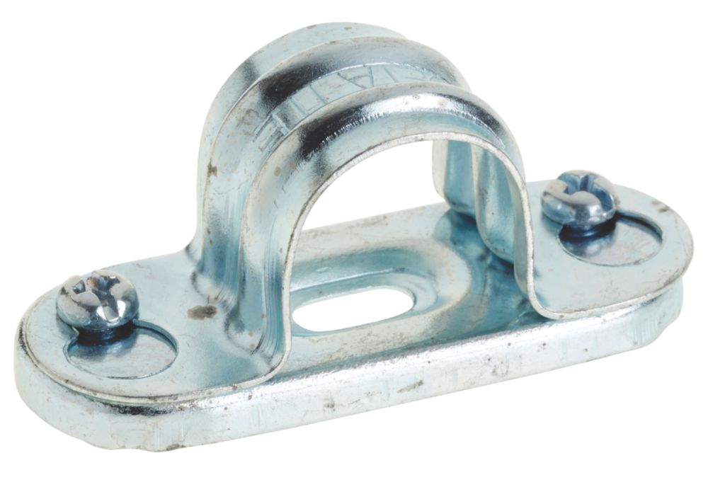 Image of Deta Zinc-Plated Steel Spacer Bar Saddles 20mm BZP 10 Pack 