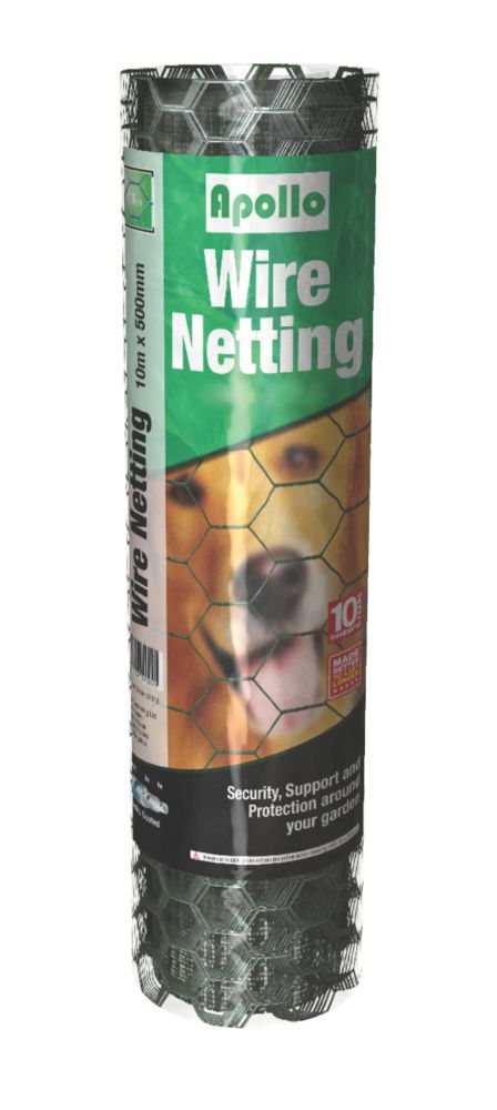 Image of Apollo 50mm PVC-Coated Wire Netting 1m x 10m 