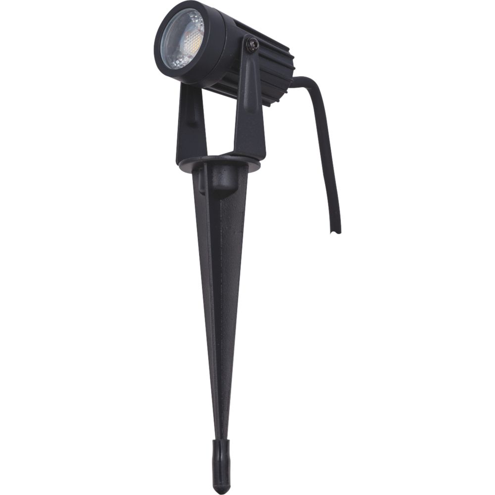 Image of Luceco Outdoor LED Garden Spike Light Black 3W 200lm 