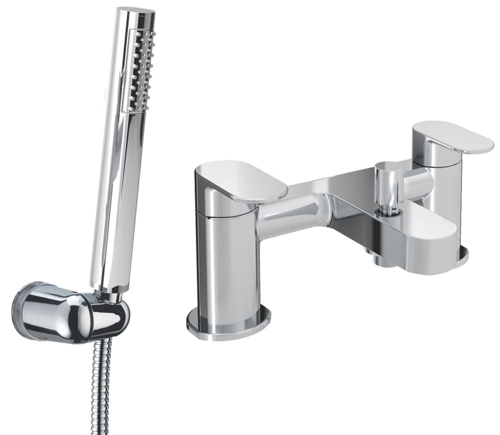 Image of Bristan Frenzy Deck-Mounted Bath Shower Mixer Tap Chrome 