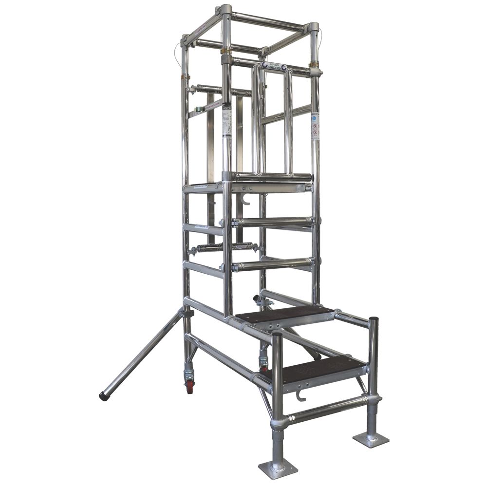 Image of TB Davies Telescopic BS8620 Aluminium Podium Step 1.2-1.45m 