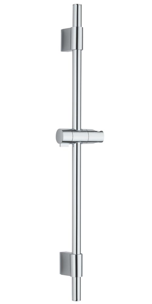 Image of Swirl Shower Rail with Slider Chrome 700mm 