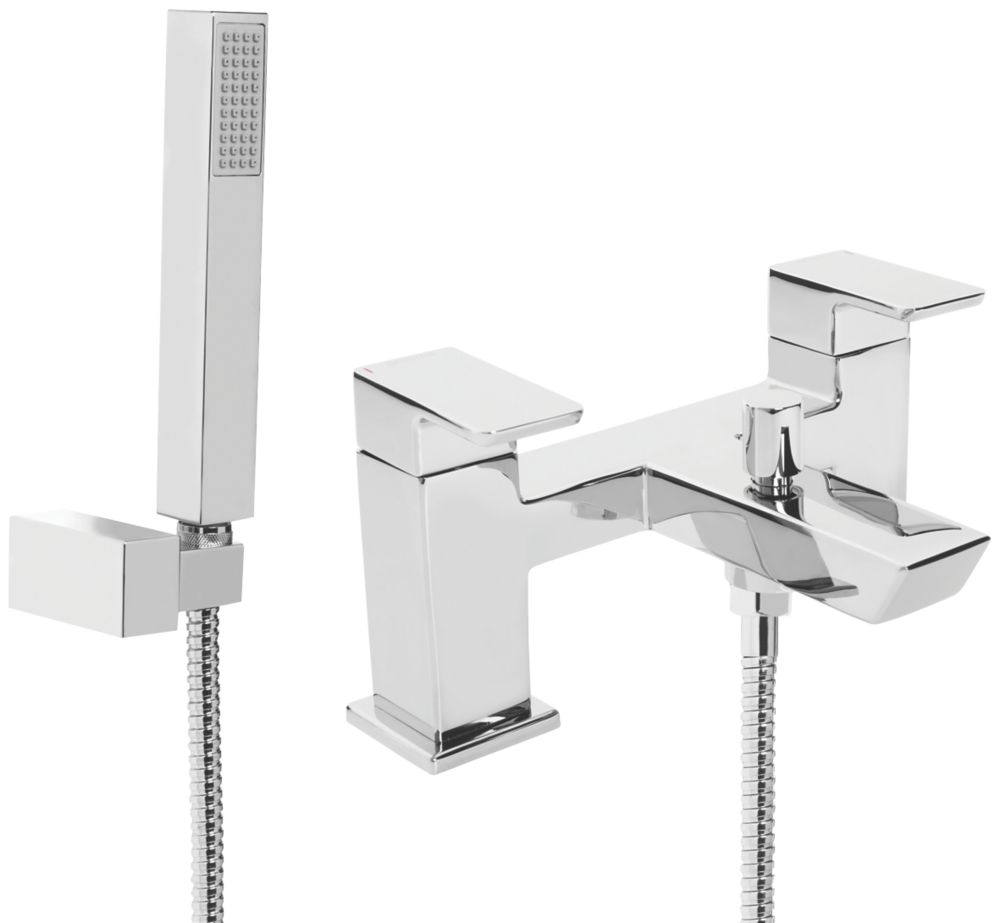 Image of Bristan Cobalt Deck-Mounted Bath Shower Mixer 