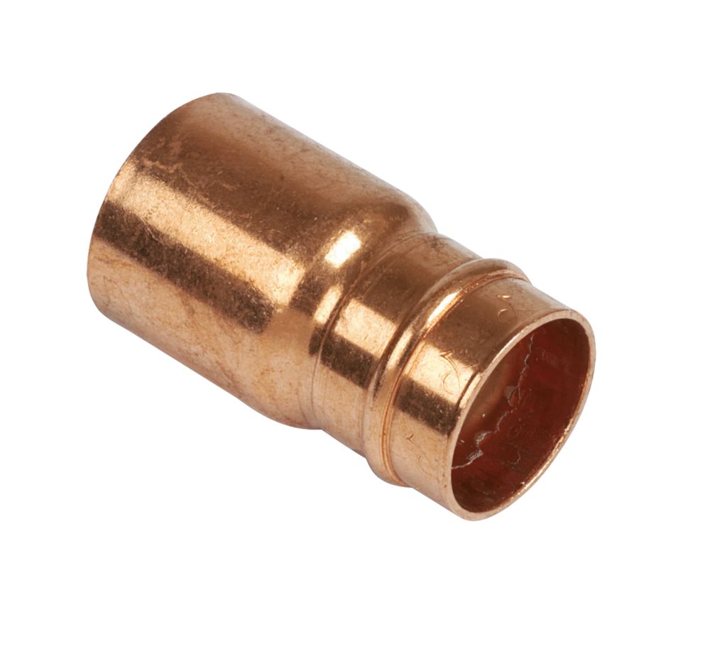 Image of Yorkshire Copper Solder Ring Fitting Reducer F 22mm x M 28mm 