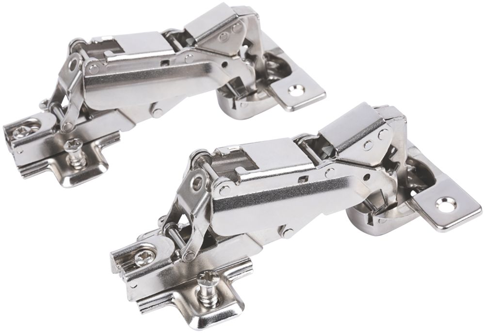 Image of Hafele Steel 165Â° Sprung Door Hinges 67mm 2 Pack 