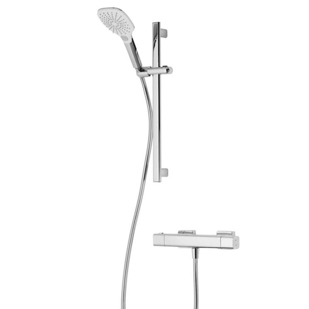 Image of Triton Velino Rear-Fed Exposed Chrome Thermostatic Mixer Shower 