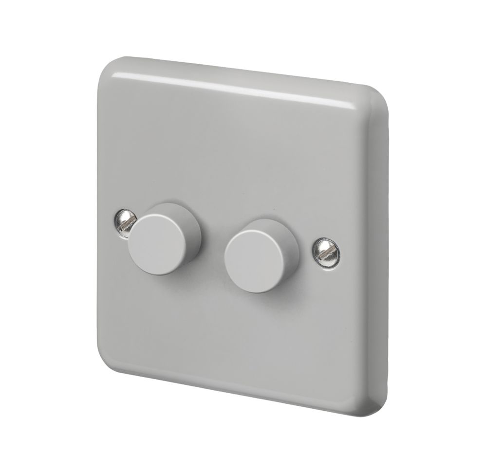 Image of MK Contoura 2-Gang 2-Way Dimmer Grey 