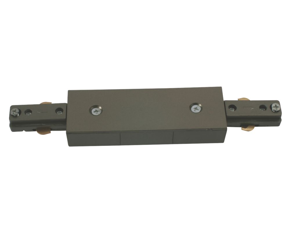 Image of Knightsbridge 1-Circuit Central Connector for Knightsbridge Track Lighting System Satin Nickel 