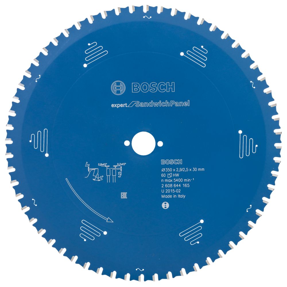 Image of Bosch Expert Sandwich Panel Circular Saw Blade 350mm x 30mm 60T 