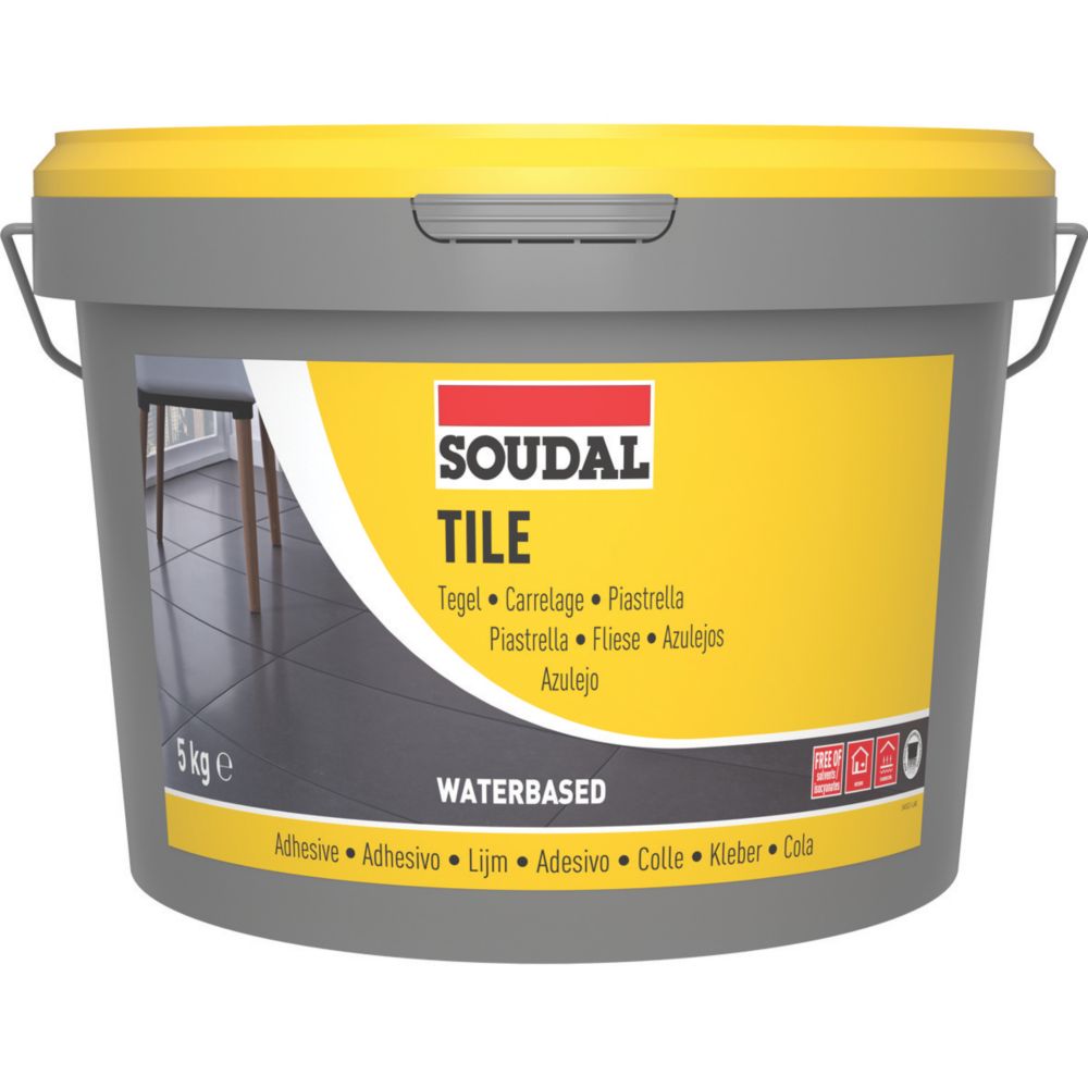 Image of Soudal Wall & Floor Tile Adhesive White 5kg 