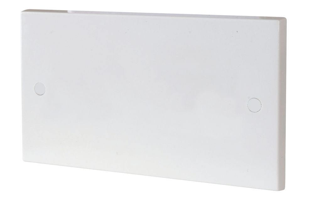 Image of British General 900 Series 2-Gang Blanking Plate White 