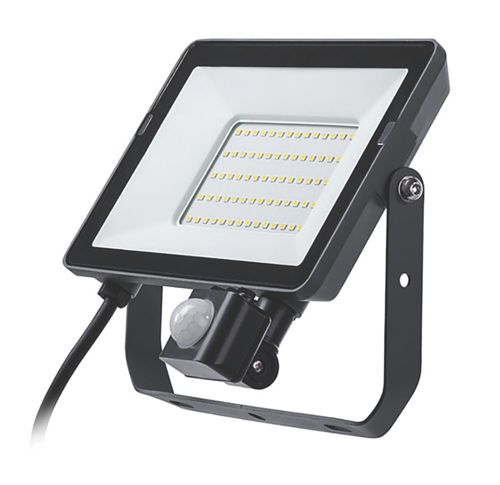 Image of Philips ProjectLine Outdoor LED Floodlight With PIR Sensor Black 95W 2850lm 