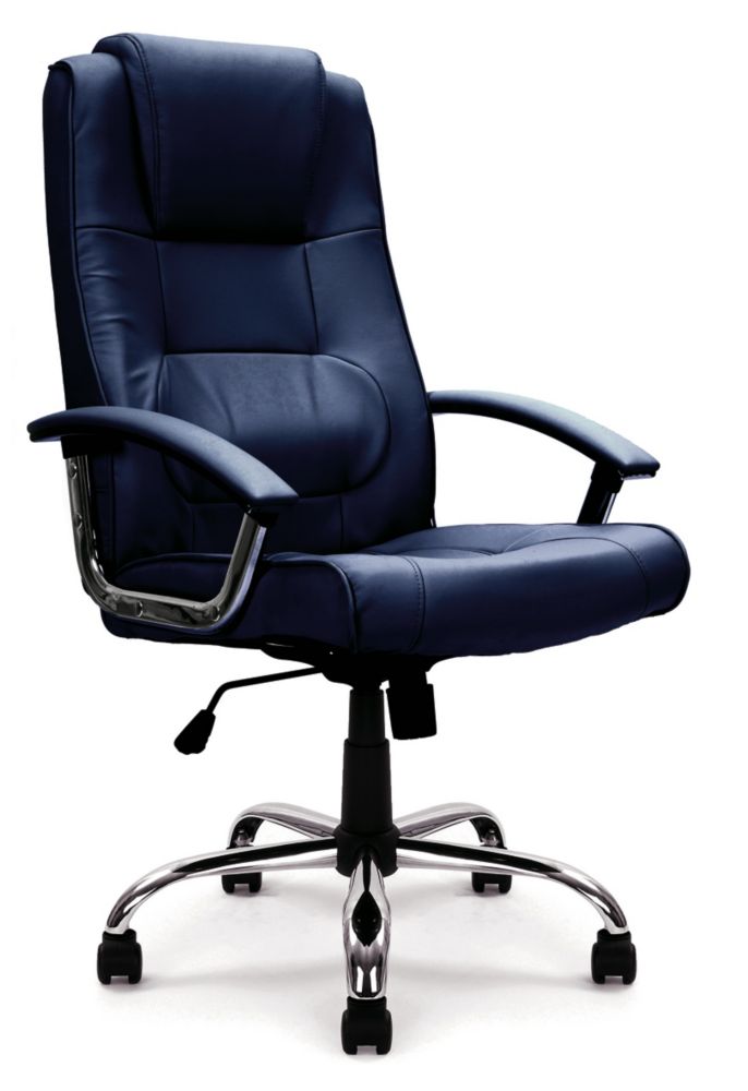 Image of Nautilus Designs Westminster High Back Executive Chair Blue 