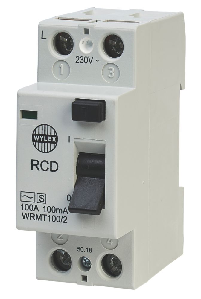 Image of Wylex Lifeline 100A 100mA DP Type S Time Delay RCD 