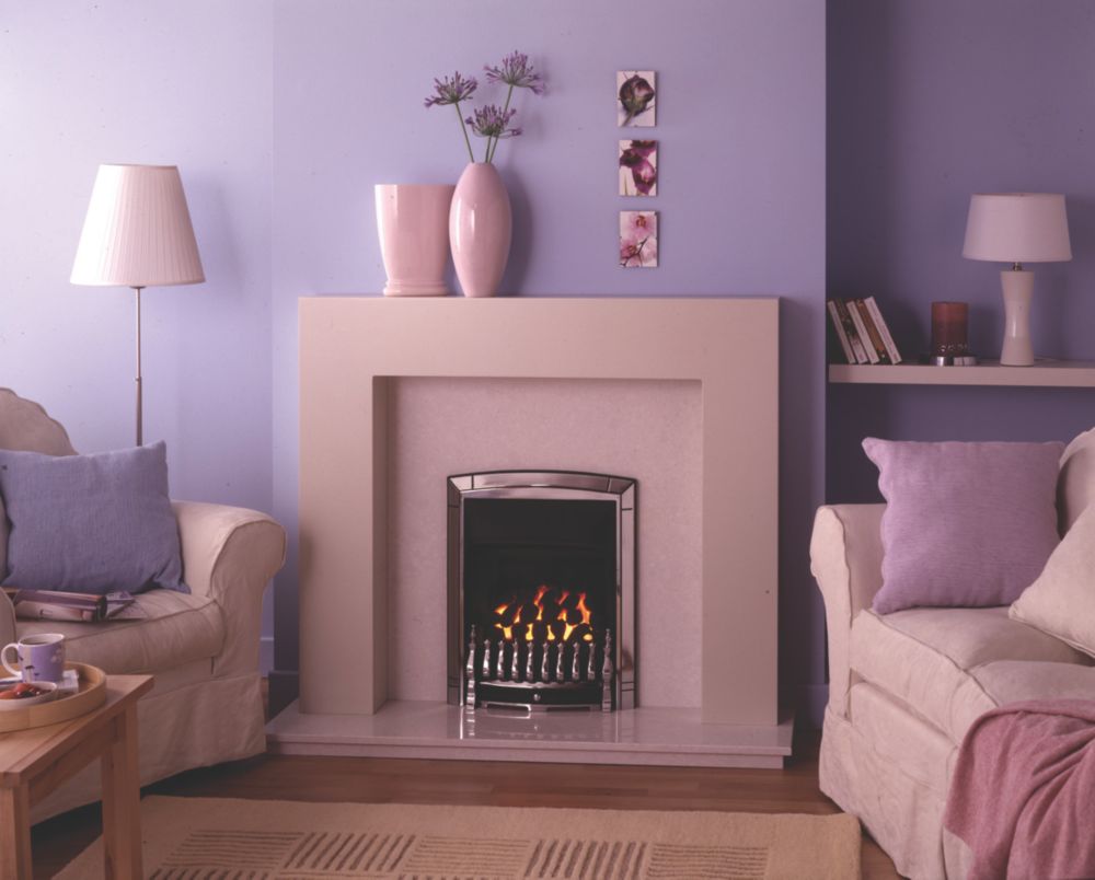 Image of Valor Dream Chrome Inset Gas Fire 518mm x 186mm x 636mm 