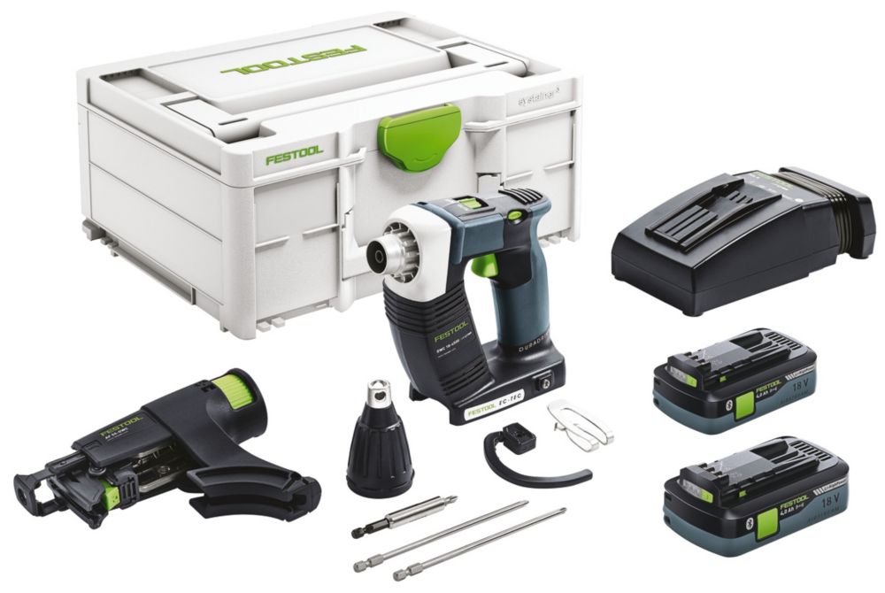 Image of Festool DWC 18-4500 HPC 4.0 I-Plus 18V 2 x 4.0Ah Li-Ion Airstream Brushless Cordless Cordless Screwdriver 