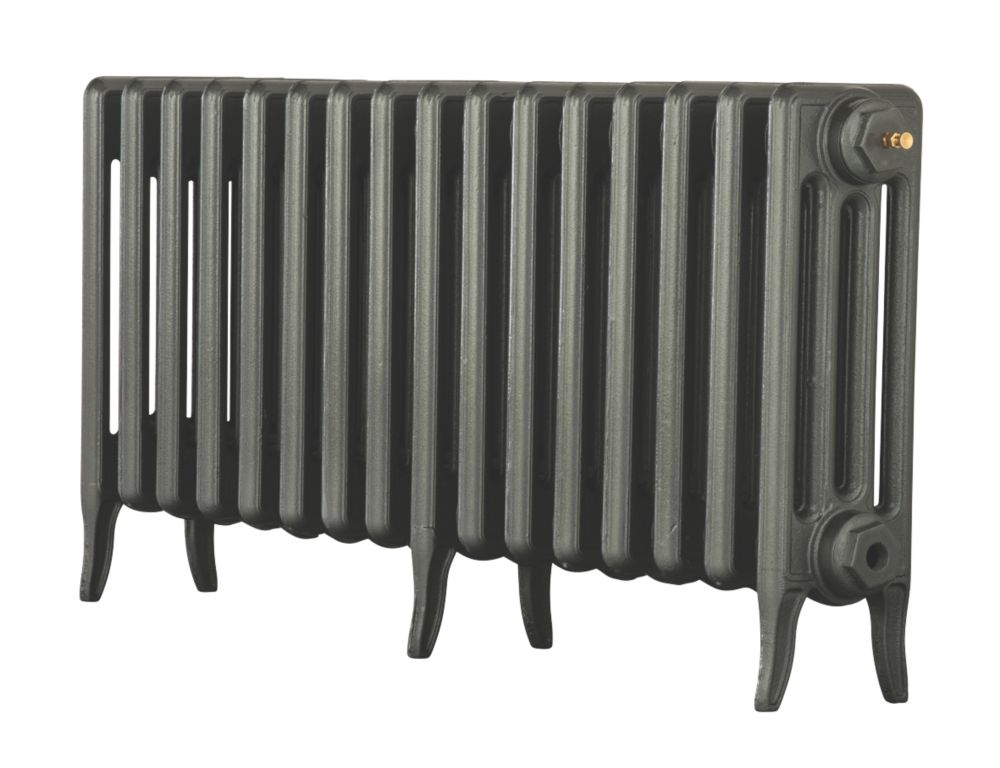 Image of Arroll Neo-Classic 4-Column Cast Iron Radiator 460mm x 874mm Cast Grey 2736BTU 
