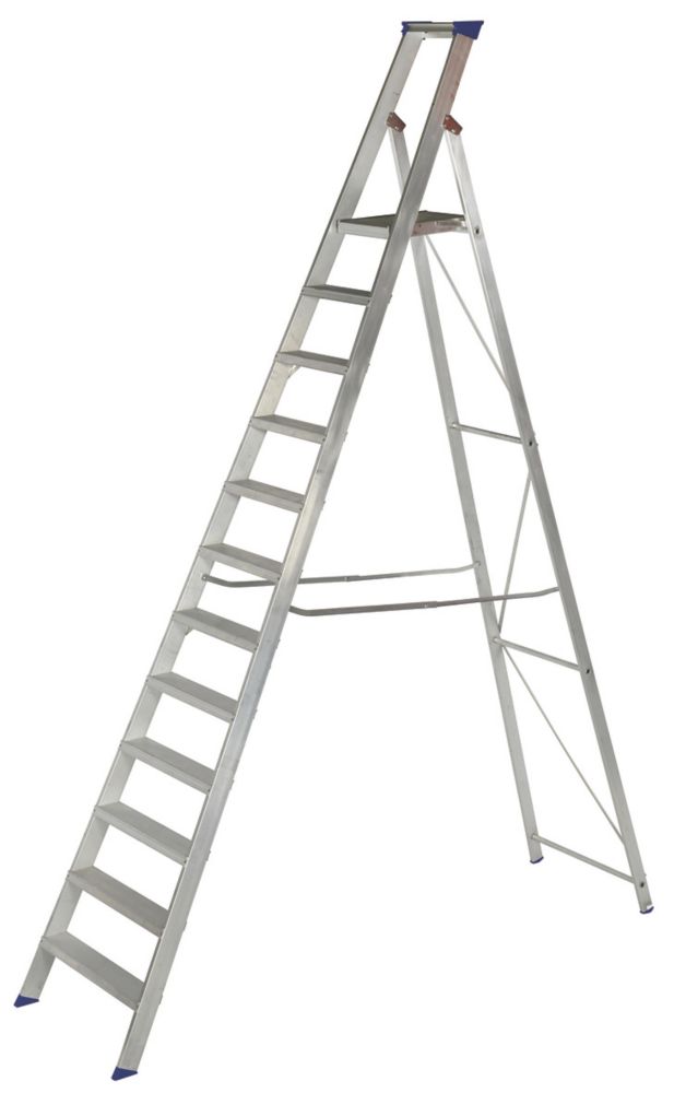 Image of Werner Aluminium 12-Treads Platform Stepladder 2.65m 