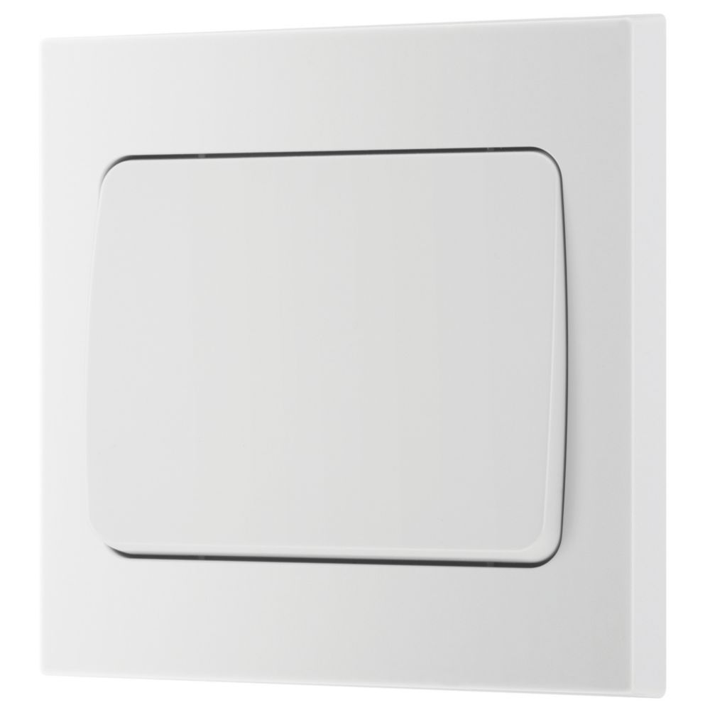 Image of British General 900 Series 10AX 1-Gang 2-Way Light Switch White 