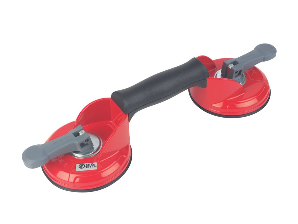 Image of Rubi Double Cup Rough Surface Suction Lifter 