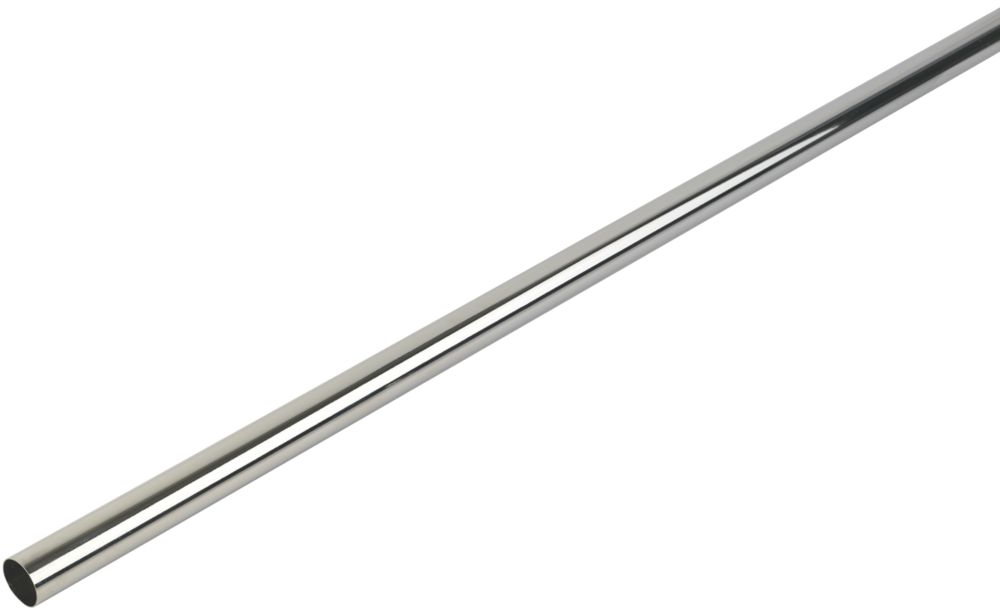 Image of Smith & Locke Round Wardrobe Rail Polished Chrome 1829mm x 19mm 