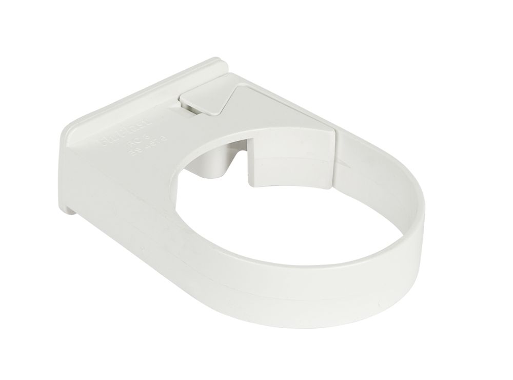 Image of FloPlast Round Easyfit Clips White 68mm 10 Pack 