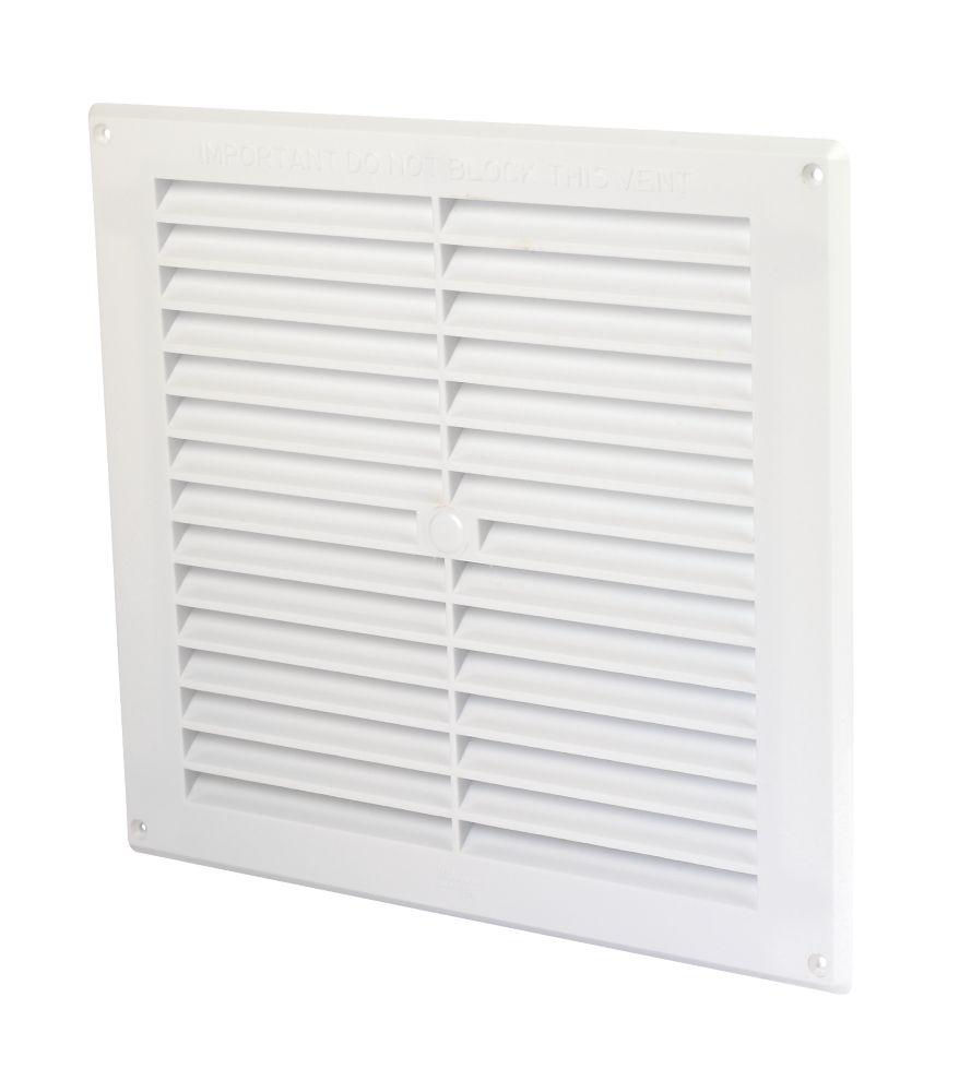 Image of Map Vent Fixed Louvre Vent White 229mm x 229mm 